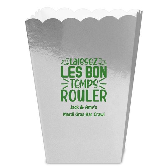 Let The Good Times Roll Mini Popcorn Boxes